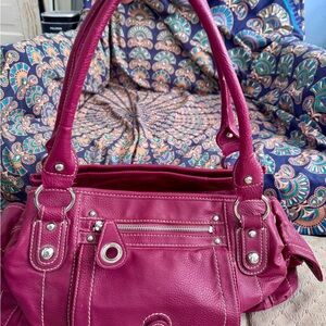 Franco Sarto- Fuchsia Shoulder Bag - vintage but unused-Women's Handbag-